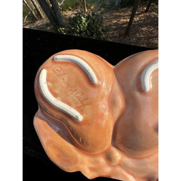 Vtg Belmar of California Pottery Perfect Pair Pear Double Spoon Rest #320 -A21 - Picture 7 of 10